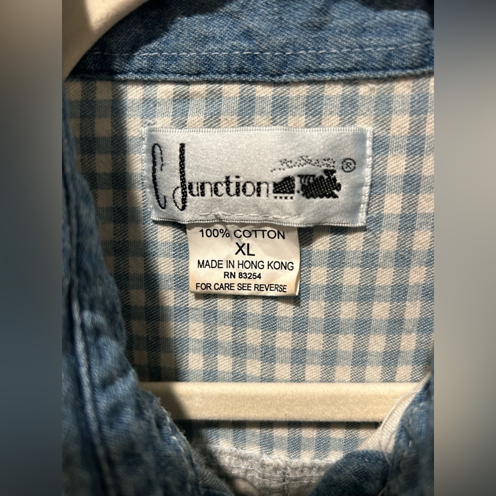 C.Junction Vintage Patchwork Cottagecore Lace Blu… - image 2